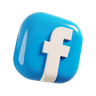 facebook logo 3d logos