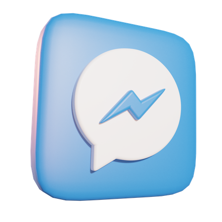 Facebook Messenger 3D Icon