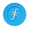 filecoin logo 3d logos