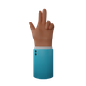 3d finger gun illustration