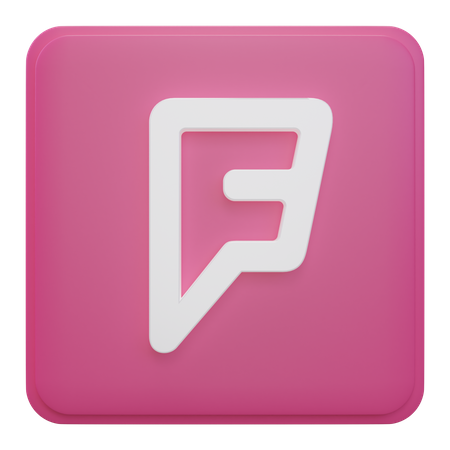Foursquare 3D Icon
