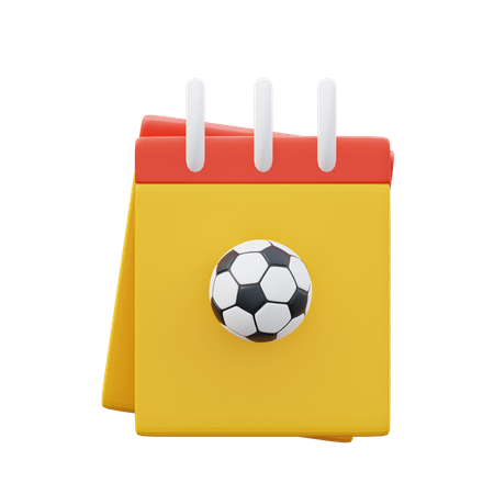 Free サッカーのスケジュール  3D Icon