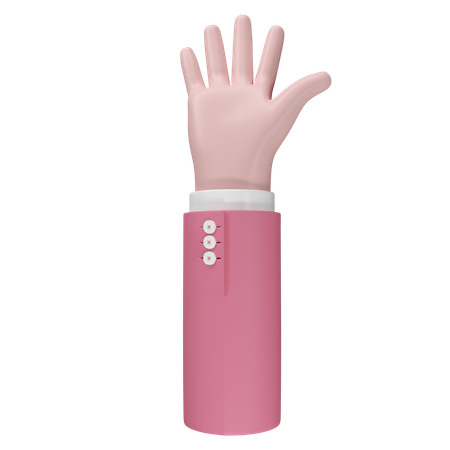 Free 手を振るジェスチャー  3D Icon