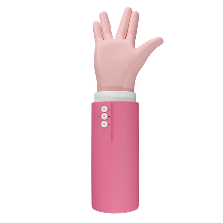 Free 手のひらのジェスチャー  3D Icon