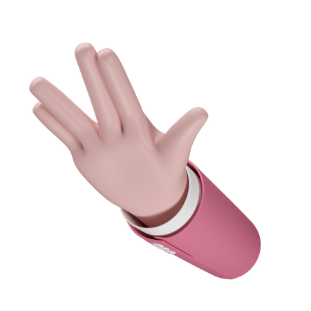 Free 手のひらのジェスチャー  3D Icon