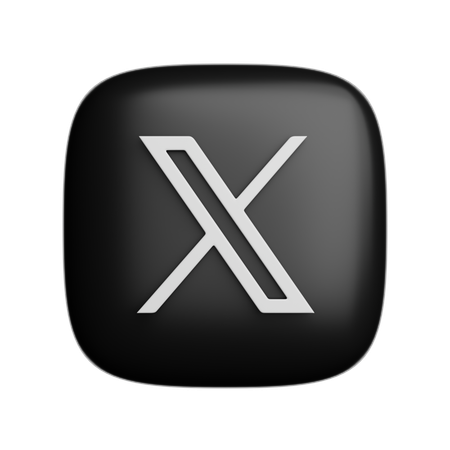 Free × ツイッター  3D Icon