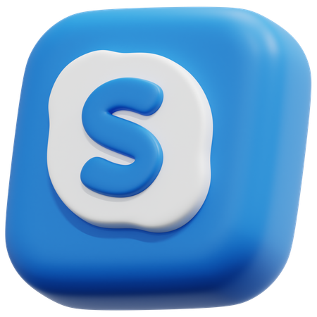 Free スカイプ  3D Icon