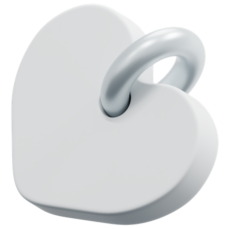 Free 빈 하트 태그  3D Icon