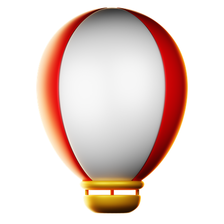 Free 熱気球  3D Icon