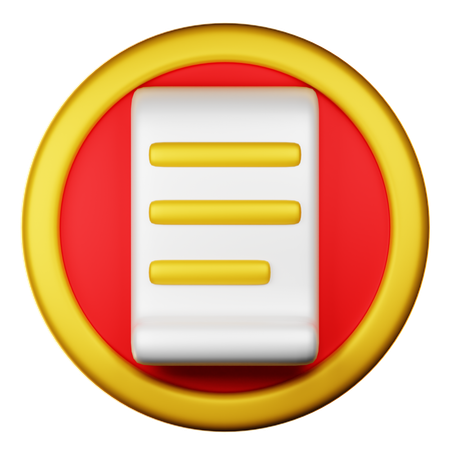 Free ドキュメントスクロール  3D Icon