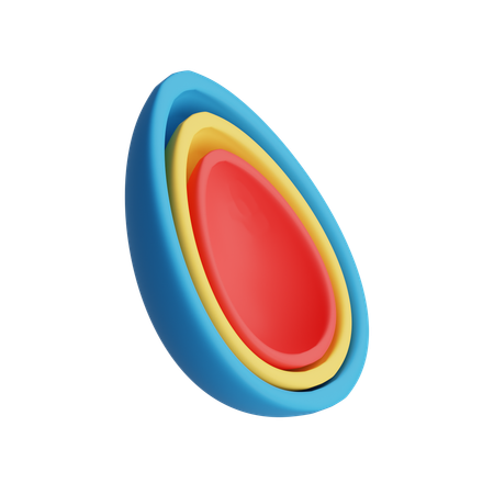 Free 三つ半卵形  3D Icon