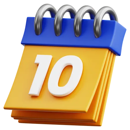 Free 10 rendez-vous  3D Icon