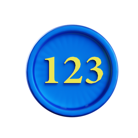 Free 123 Number  3D Icon