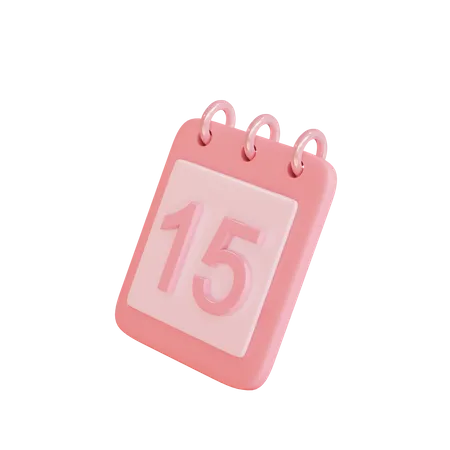 Free 15 Date  3D Illustration