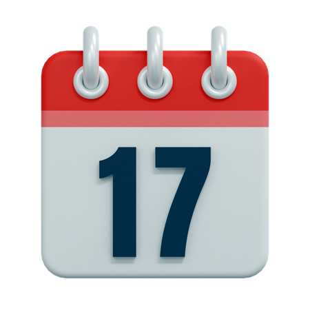 Free 17 Date  3D Icon