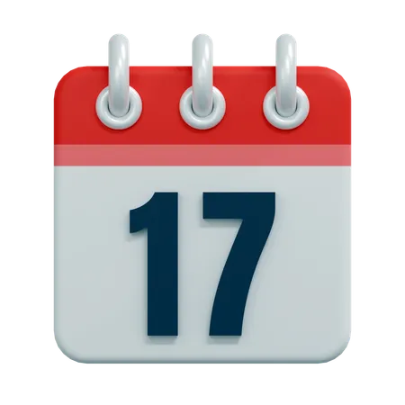 Free 17 Date  3D Icon