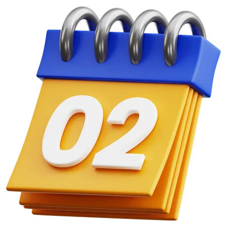 Free 2. Datum  3D Icon