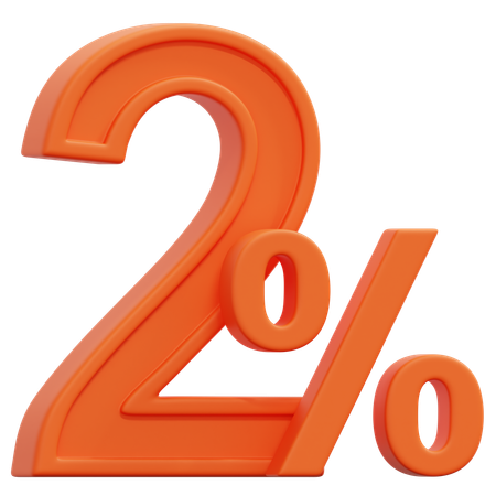 Free 2%  3D Icon