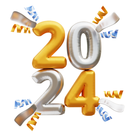 Free 2024년  3D Icon