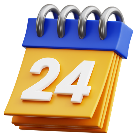 Free 24 data  3D Icon