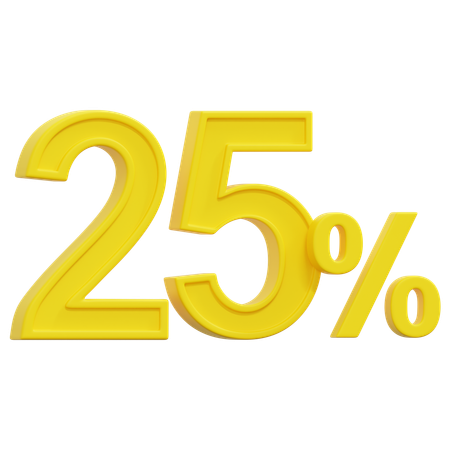 Free 25%  3D Icon