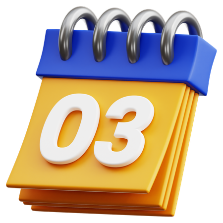 Free 3日  3D Icon