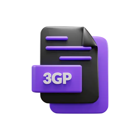 Free 3 Gp File  3D Icon