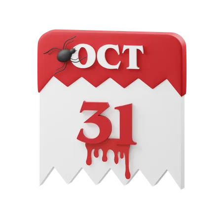 Free 31 de outubro  3D Icon
