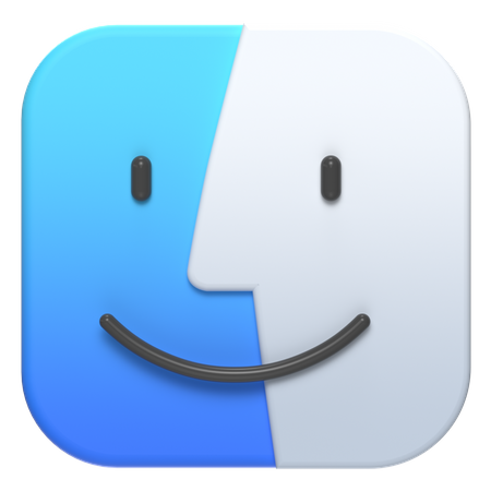 Free 3D Mac Os Finder  3D Logo