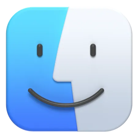 Free 3D Mac Os Finder  3D Logo