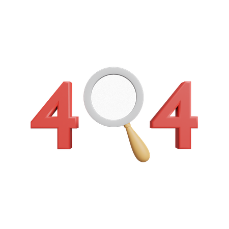 Free Erreur 404  3D Illustration