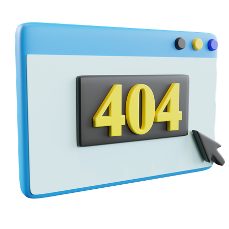 Free 404 Error  3D Icon