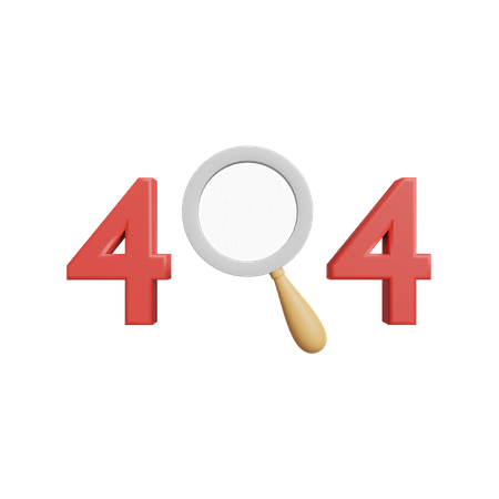 Free 404 Error  3D Icon