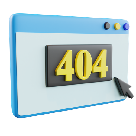 Free 404 Fehler  3D Icon