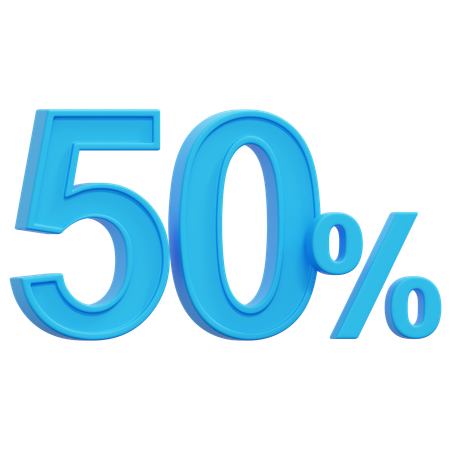 Free 50퍼센트  3D Icon