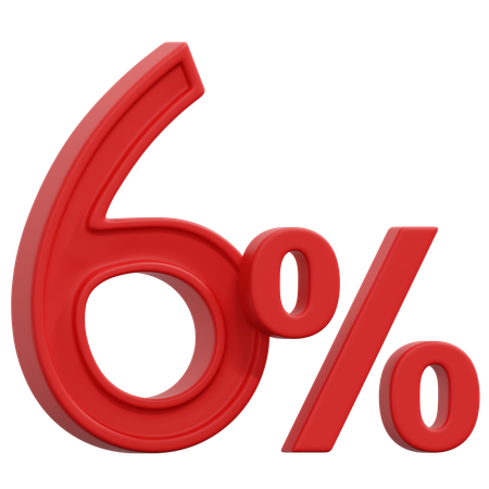 Free 6%  3D Icon