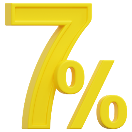 Free 7%  3D Icon