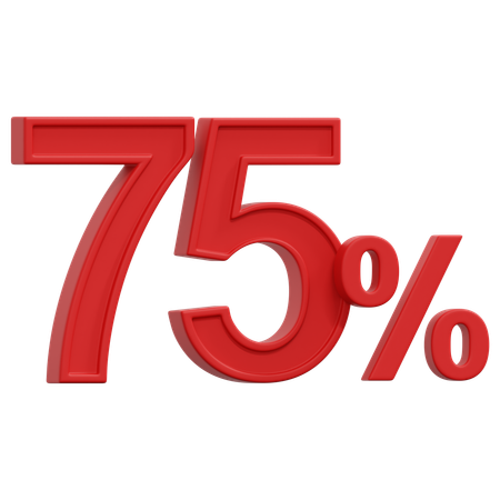 Free 75%  3D Icon