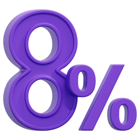 Free 8%  3D Icon