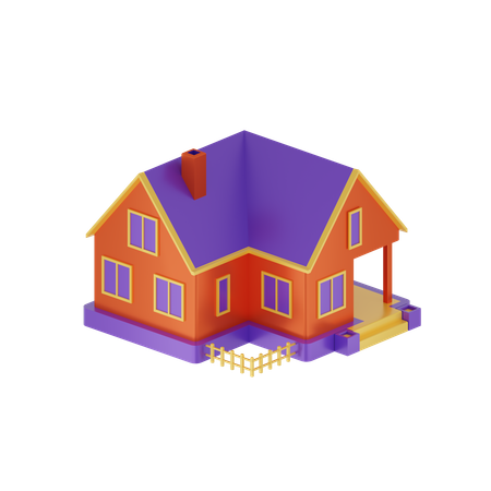 Free Maison  3D Icon