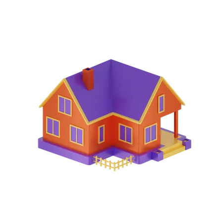 Free Maison  3D Icon