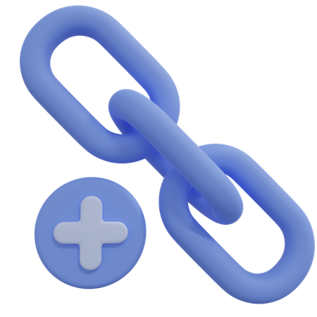 Free Adicionar link  3D Icon