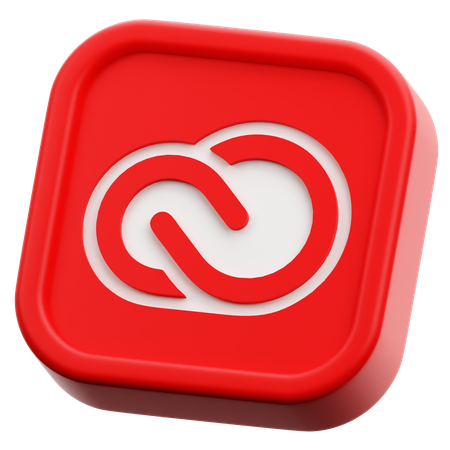 Free Adobe Creative Cloud  3D Icon