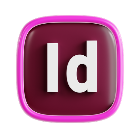 Free Adobe InDesign  3D Icon