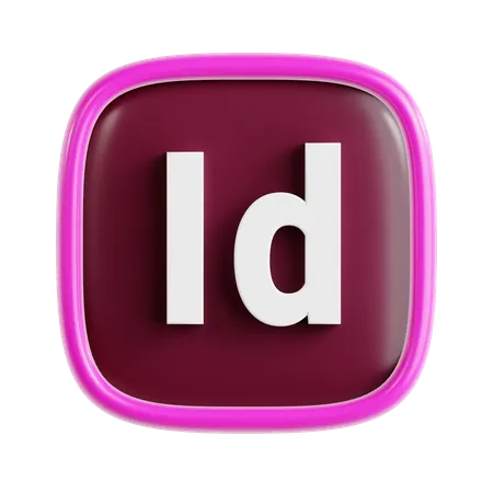 Free Adobe InDesign  3D Icon