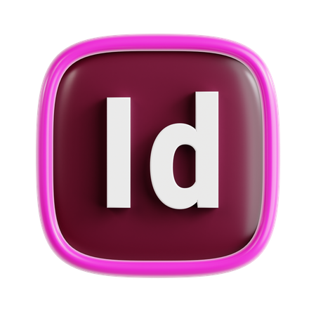 Free Adobe InDesign  3D Icon
