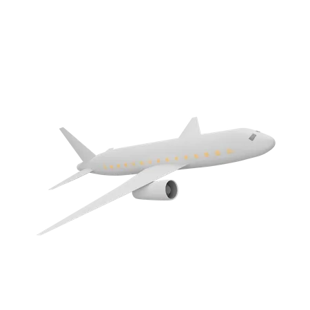 Free 3 D Illustration Of Plane Flying In The Air 3D Illustration
