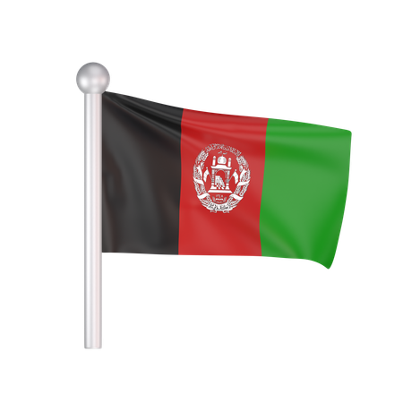 Free Afghanistan Flag  3D Icon