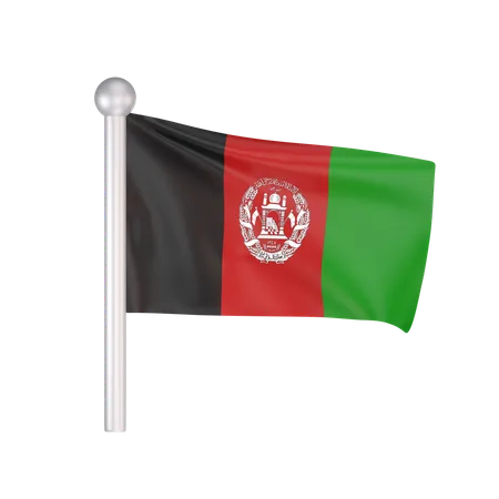 Free Afghanistan Flag  3D Icon