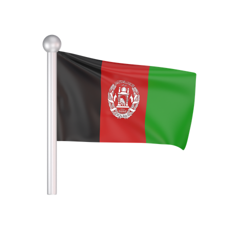 Free Afghanistan flagge  3D Icon